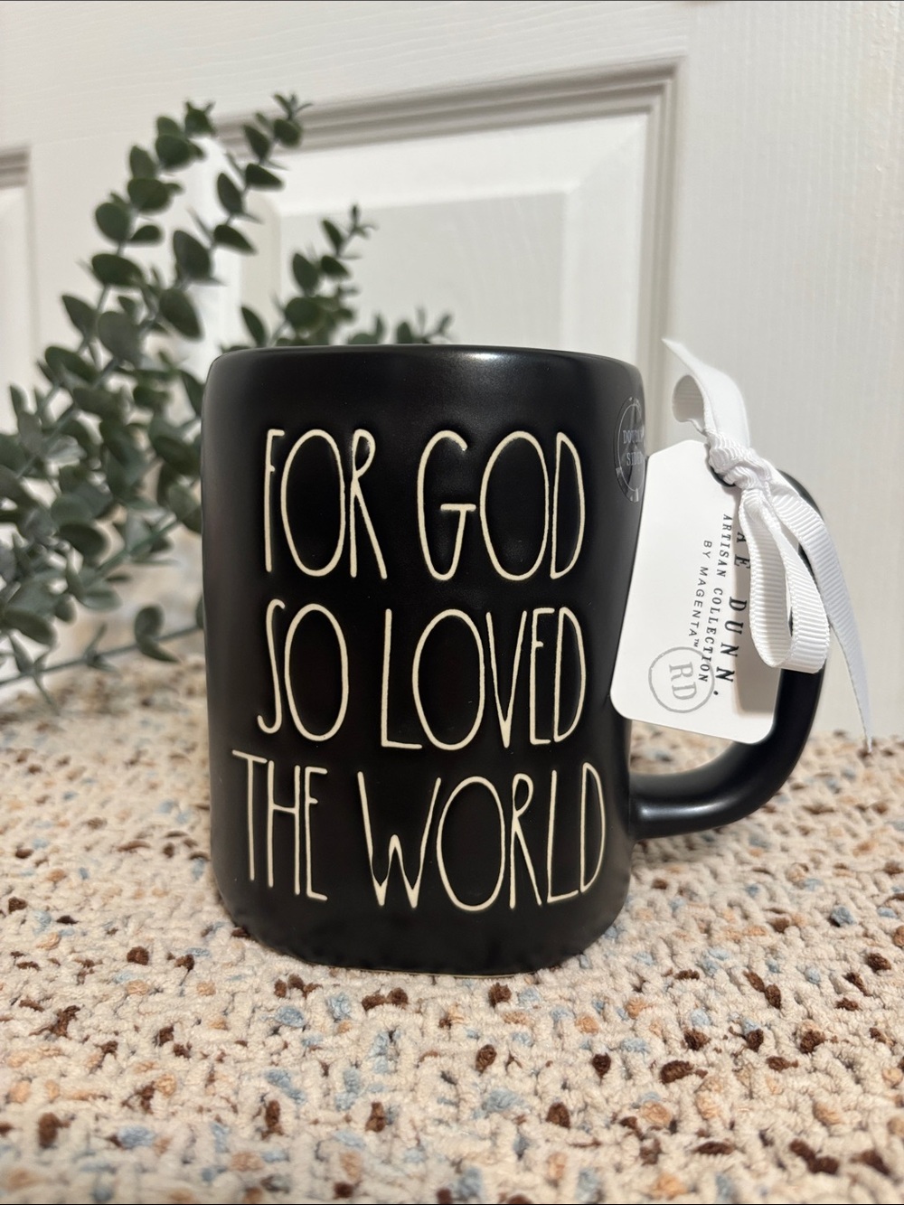 Rae Dunn For Gof So Loved The World Proverbs Mug